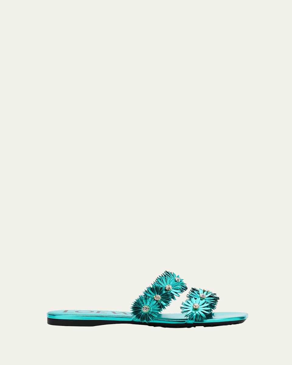 Petal Flower Crystal Sandals